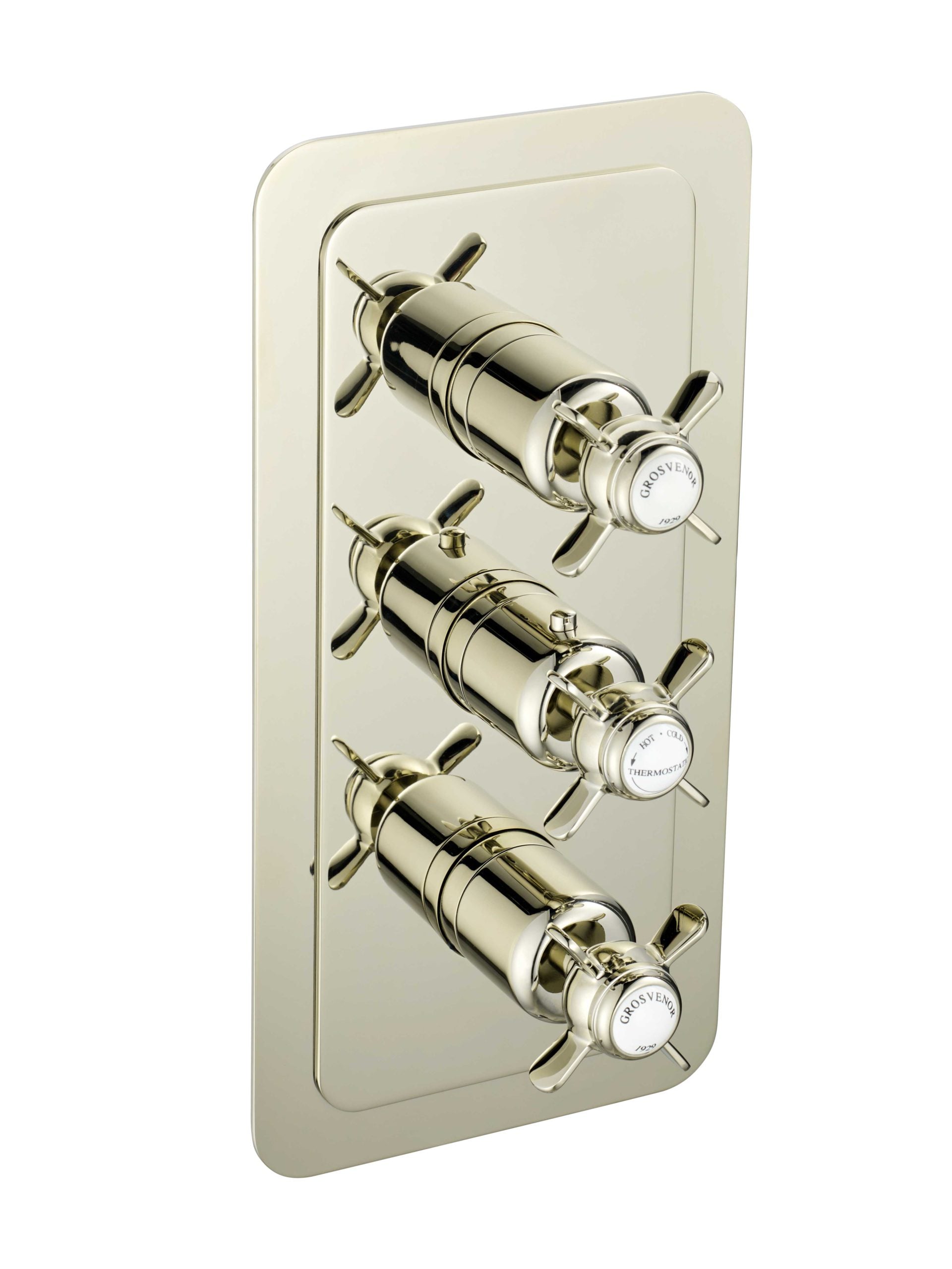 GROSVENOR PINCH THERMOSTATIC CONCEALED 3 OUTLET SHOWER VALVE VERTICAL
