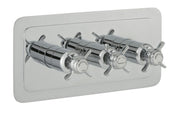 GROSVENOR PINCH THERMOSTATIC CONCEALED 3 OUTLET SHOWER VALVE HORIZONTAL