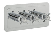 GROSVENOR PINCH THERMOSTATIC CONCEALED 2 OUTLET SHOWER VALVE HORIZONTAL