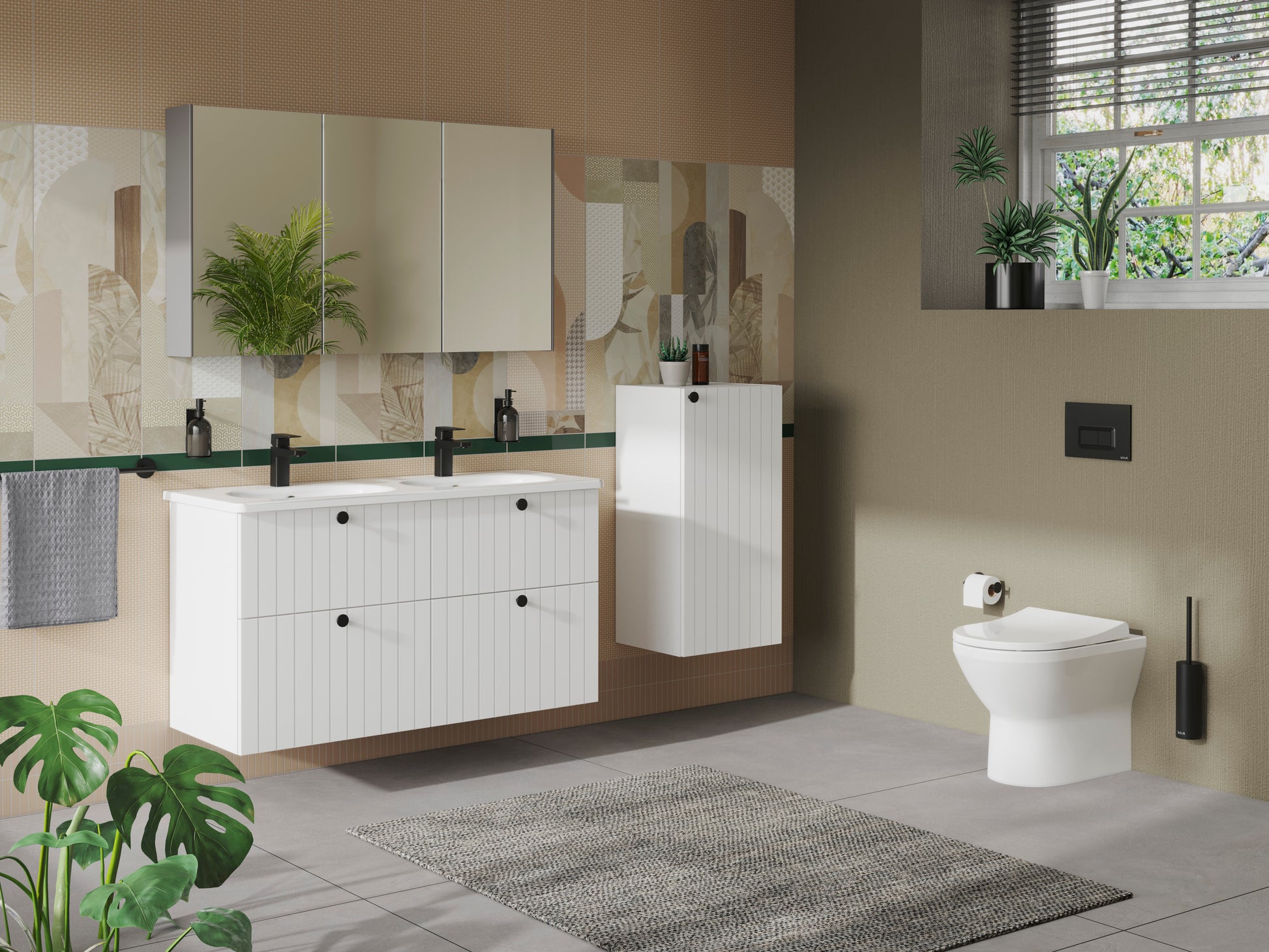 Vanity Basin 60 cm, One Tap Hole, With Overflow Hole