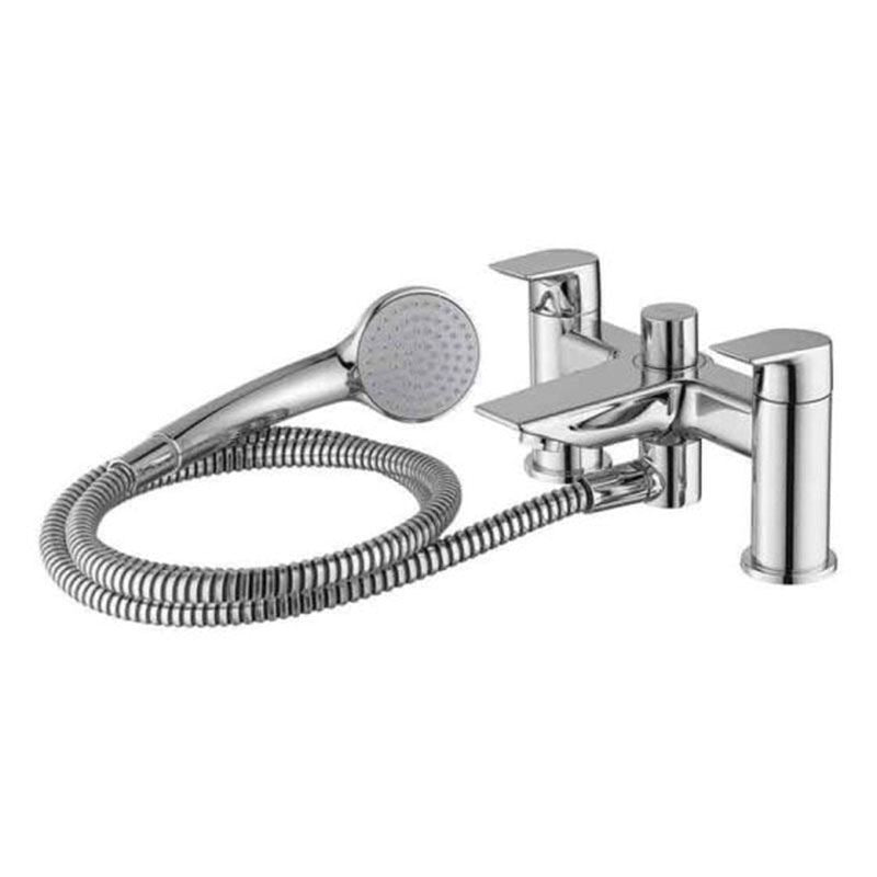 Idealrain round shower system kit with Idealrain 200mm round rainshower, Idealrain M3 3 function handspray, 1.75m Idealflex hose and diverter for exposed mixers
