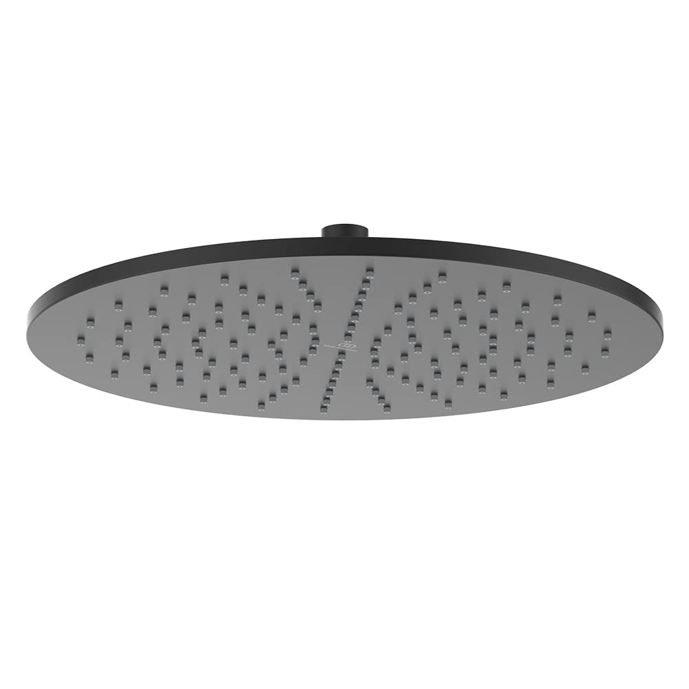 Idealrain round 300mm fixed rainshower head - Silk Black