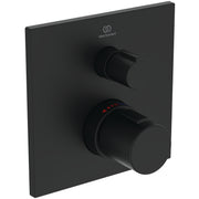 Ceratherm T100 built-in thermostatic 1 outlet shower mixer - Silk Black