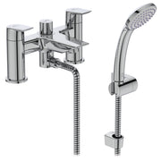 Tesi two hole dual control bath shower mixer with shower set