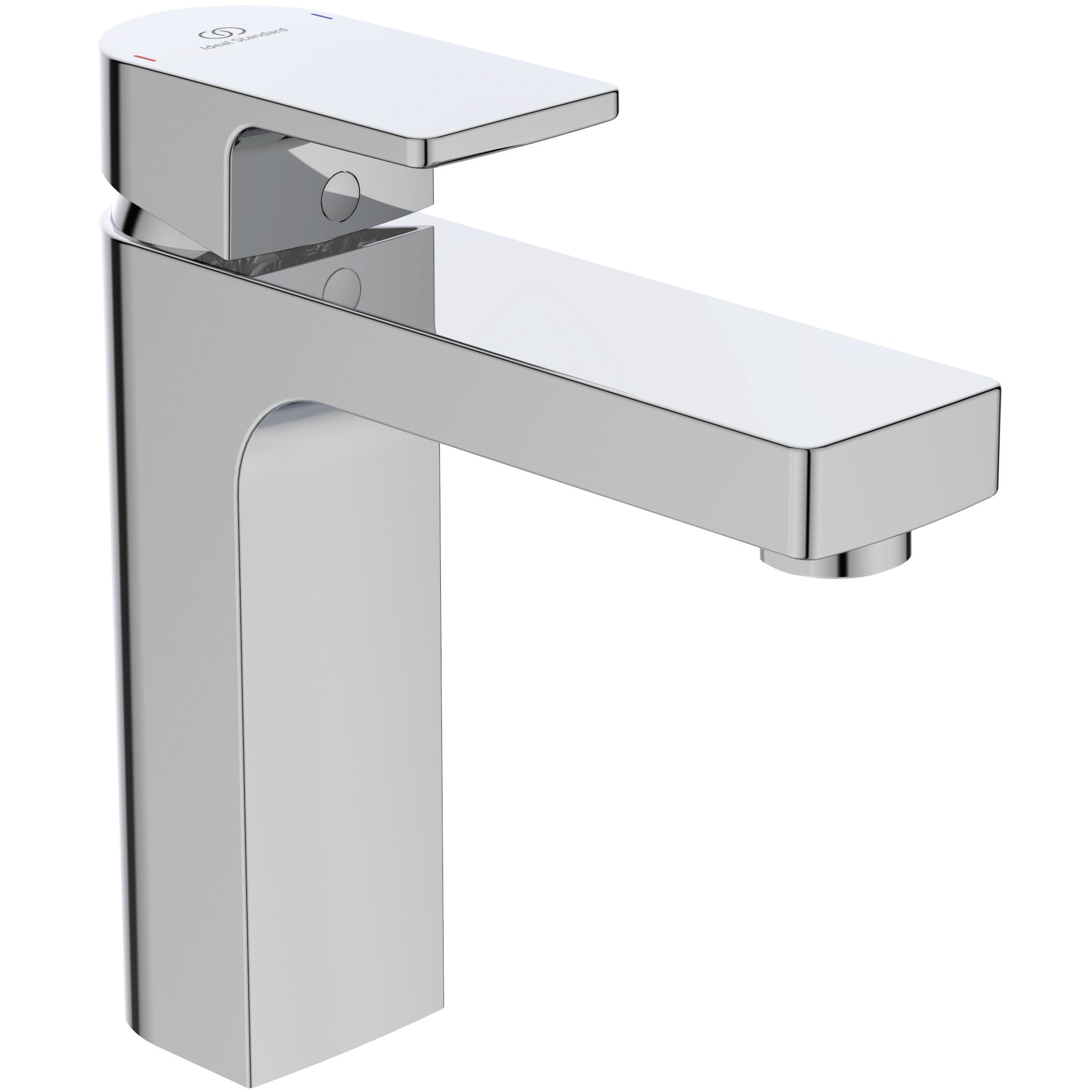 Edge wall mounted single lever basin mixer