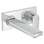 Edge wall mounted single lever basin mixer