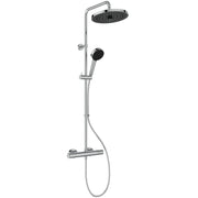 Ceratherm T25+ Shower System THM Ø260mm 2 function shower head, Ø100mm 2 function handspray, 1.75m Ideaflex hose