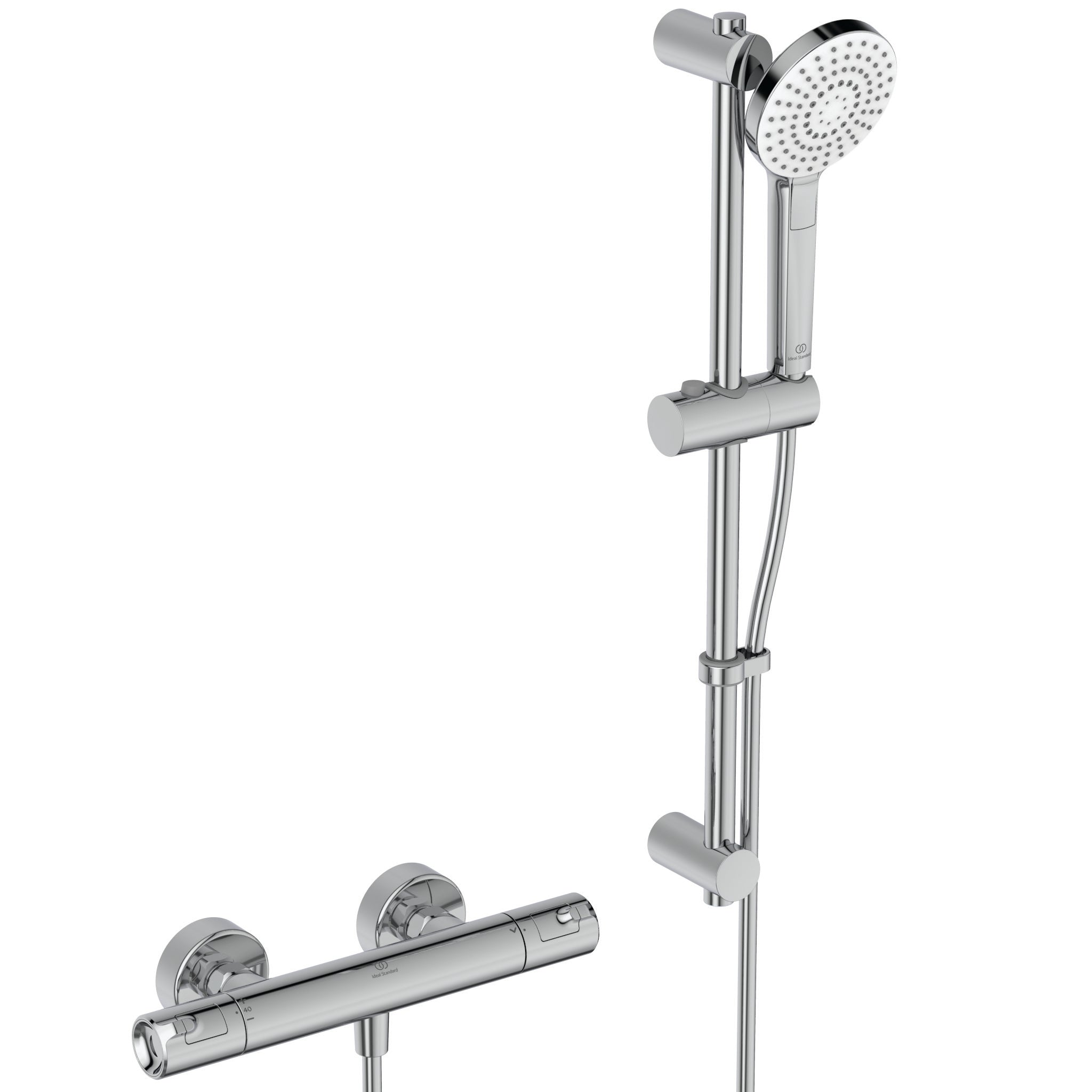 Ceratherm T50 exposed thermostatic shower mixer valve