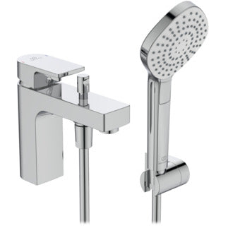 Edge one hole single lever bath shower mixer with shower set
