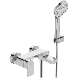 Edge single lever wall mounted bath shower mixer
