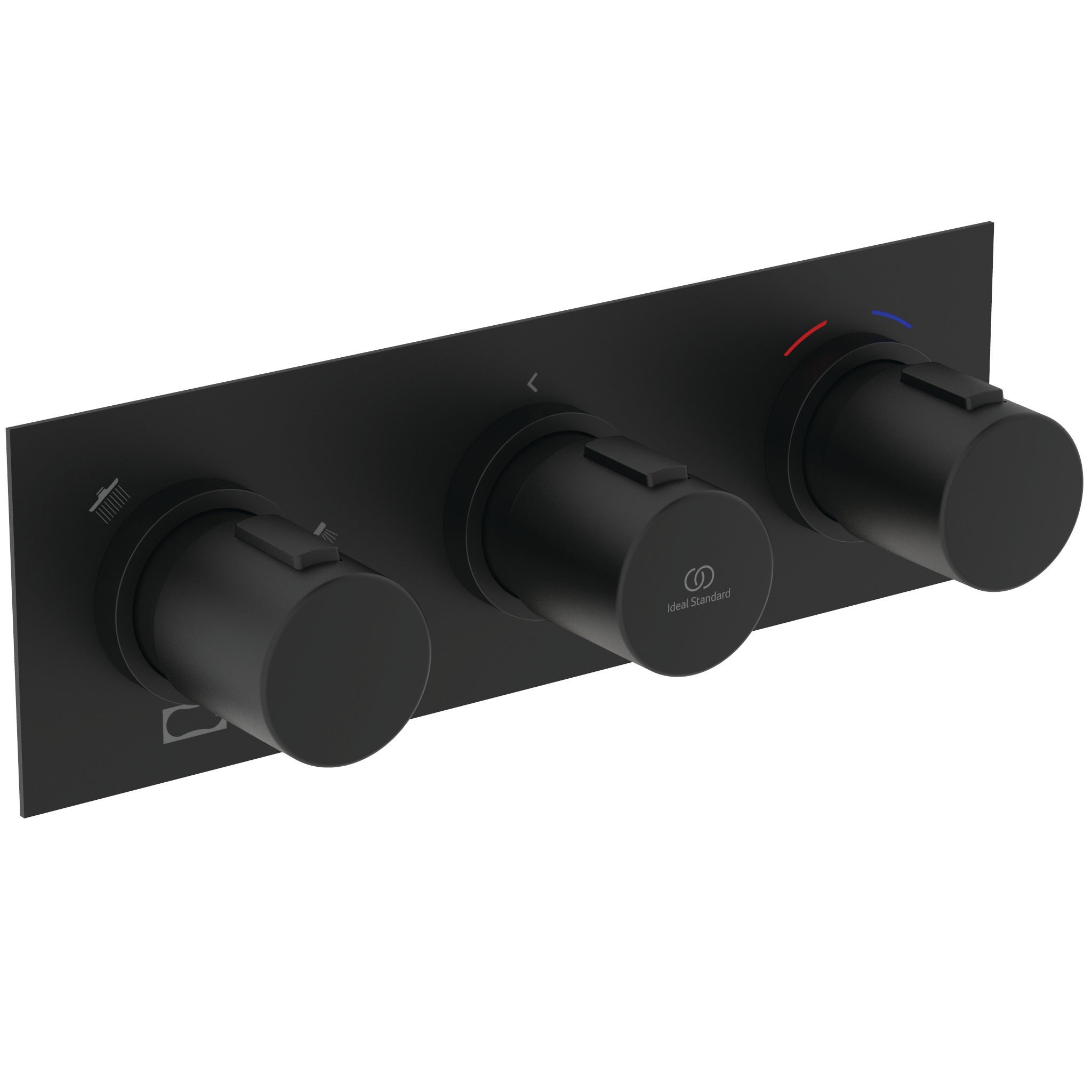 Ceratherm C100 - Built-In Easybox Kit1&2 - 3 Outlet - Round