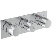 Ceratherm C100 - Built-In Easybox Kit1&2 - 3 Outlet - Round