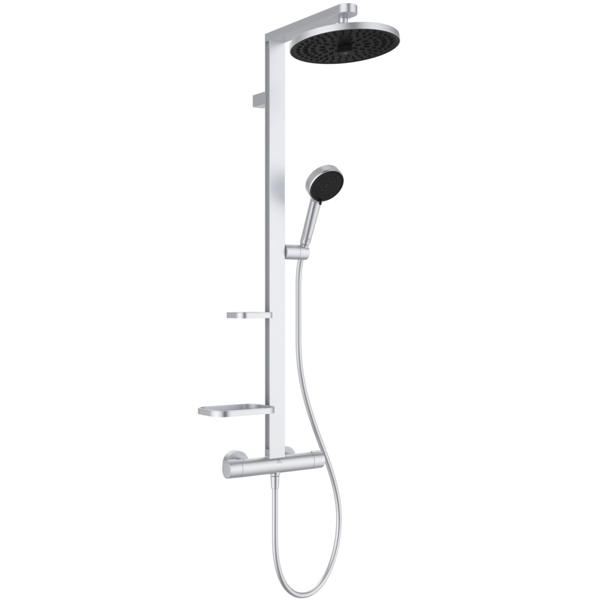 Ceratherm T125+ exposed thermostatic Shower system, 3 function