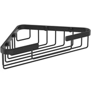 IOM shower basket, silk black finish