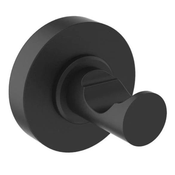 IOM single robe hook, silk black finish