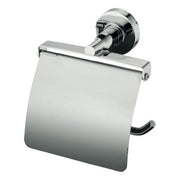 IOM toilet roll holder with cover - chrome