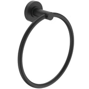 IOM towel ring, silk black finish