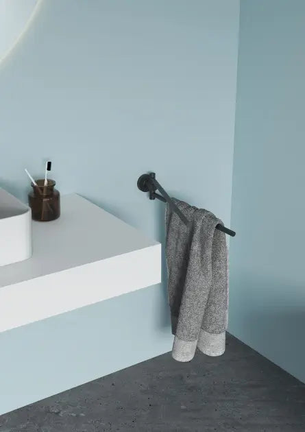 IOM double towel bar - silk black