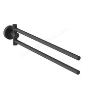 IOM double towel bar - silk black