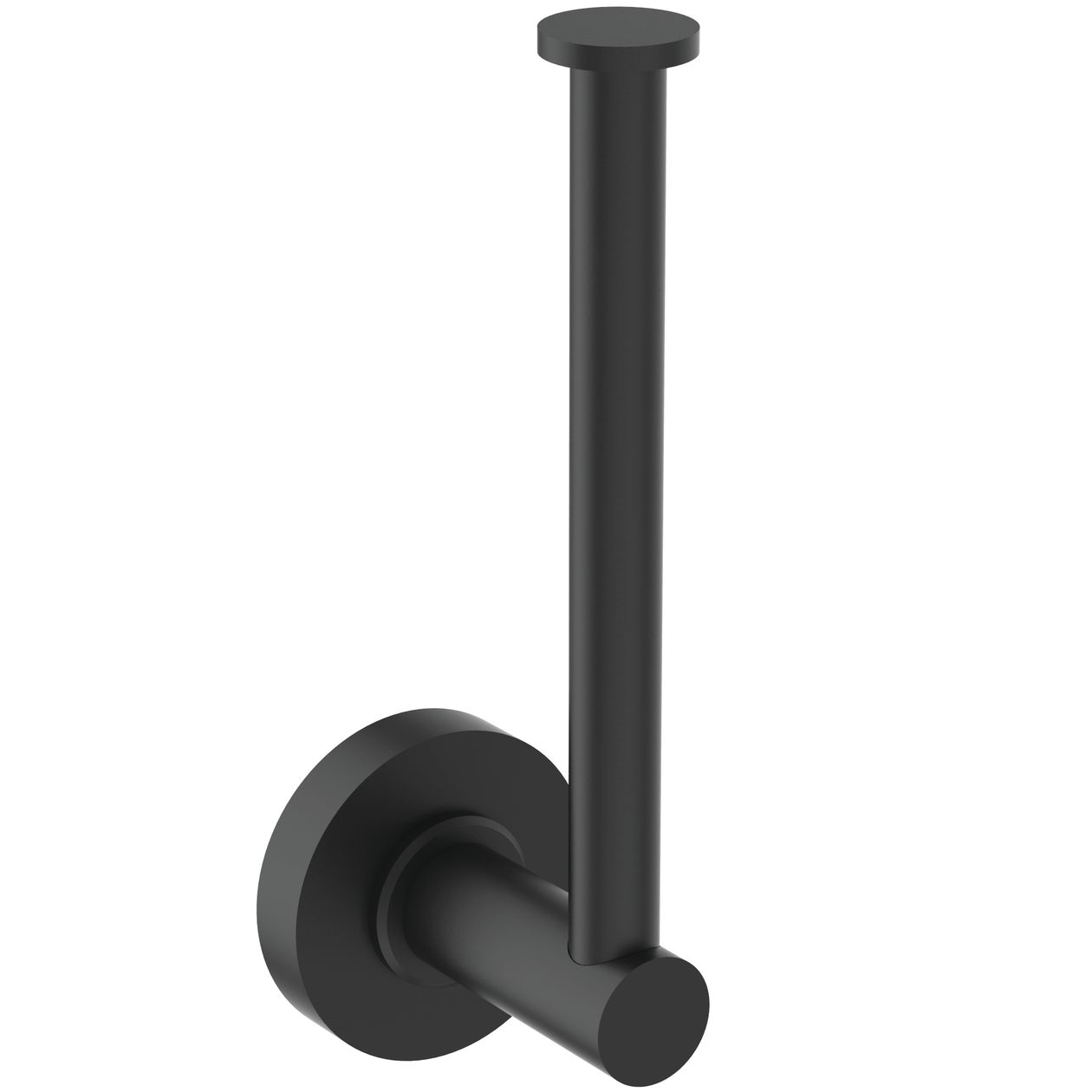 IOM spare toilet roll holder without cover, silk black finish