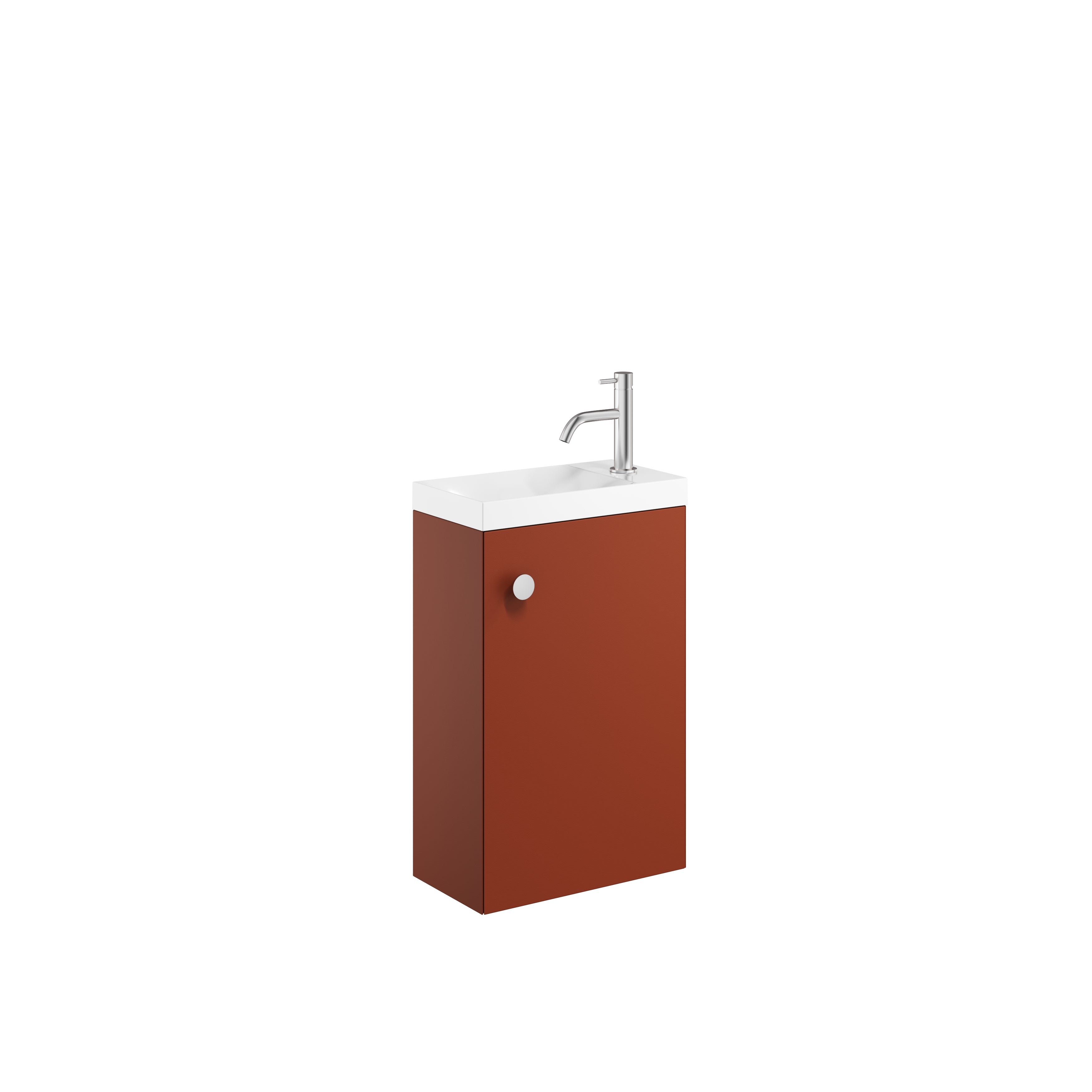 Crosswater Alo Cloakroom Unit 400 with Cast Mineral Marble Basin