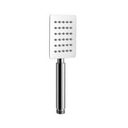 Aquablade 80mm x 100mm Rectangular Single-Function All Metal Rub-Clean Shower Handset with Cool Touch Handle Chrome
