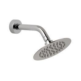 Aquablade 150mm (6") Round Easy Clean Slimline Shower Head with Arm Chrome