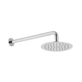 Aquablade 200mm (8") Round Easy Clean Slimline Shower Head with Arm Chrome