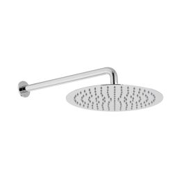 Aquablade 300mm (12") Round Easy Clean Slimline Shower Head with Arm Chrome
