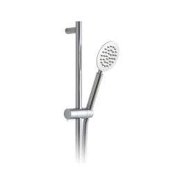 Aquablade Slide Rail Shower Kit with Round Single-Function All Metal Rub-Clean Shower Handset with Cool Touch Handle, 900mm Slide Rail with Twist Control and 150cm Shower Hose Chrome