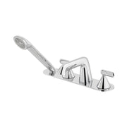 Arrondi Deck Mounted 4 Hole Thermostatic Bath Shower Mixer Lever Handle