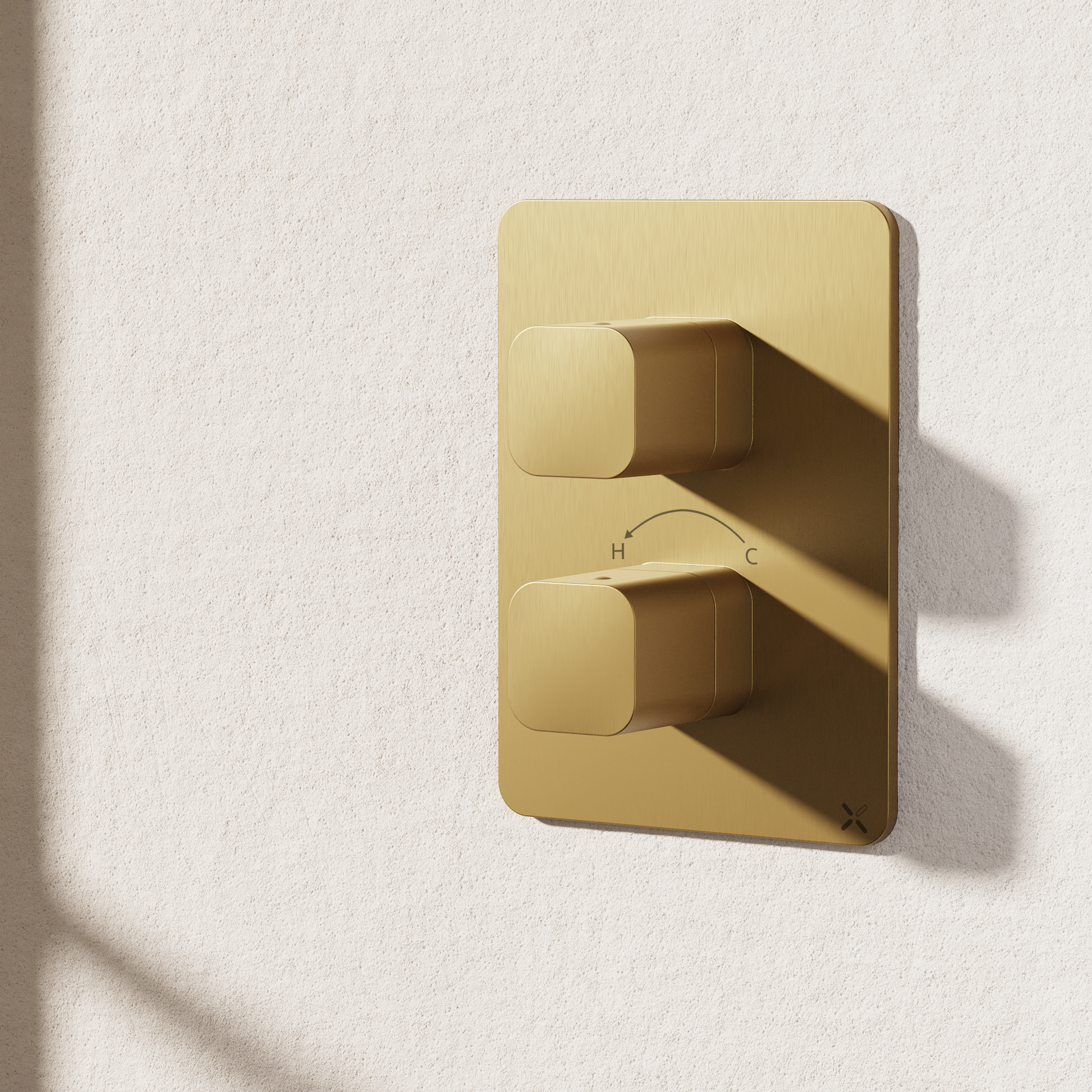 Crossbox Glide II 2 Outlet Trim & Levers