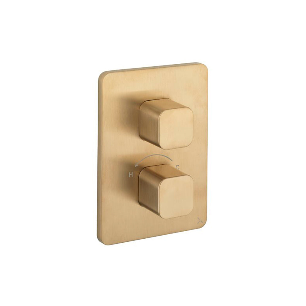 Crosswater Glide II Crossbox 2 Outlet Multi-flow Shower Valve & Trimset