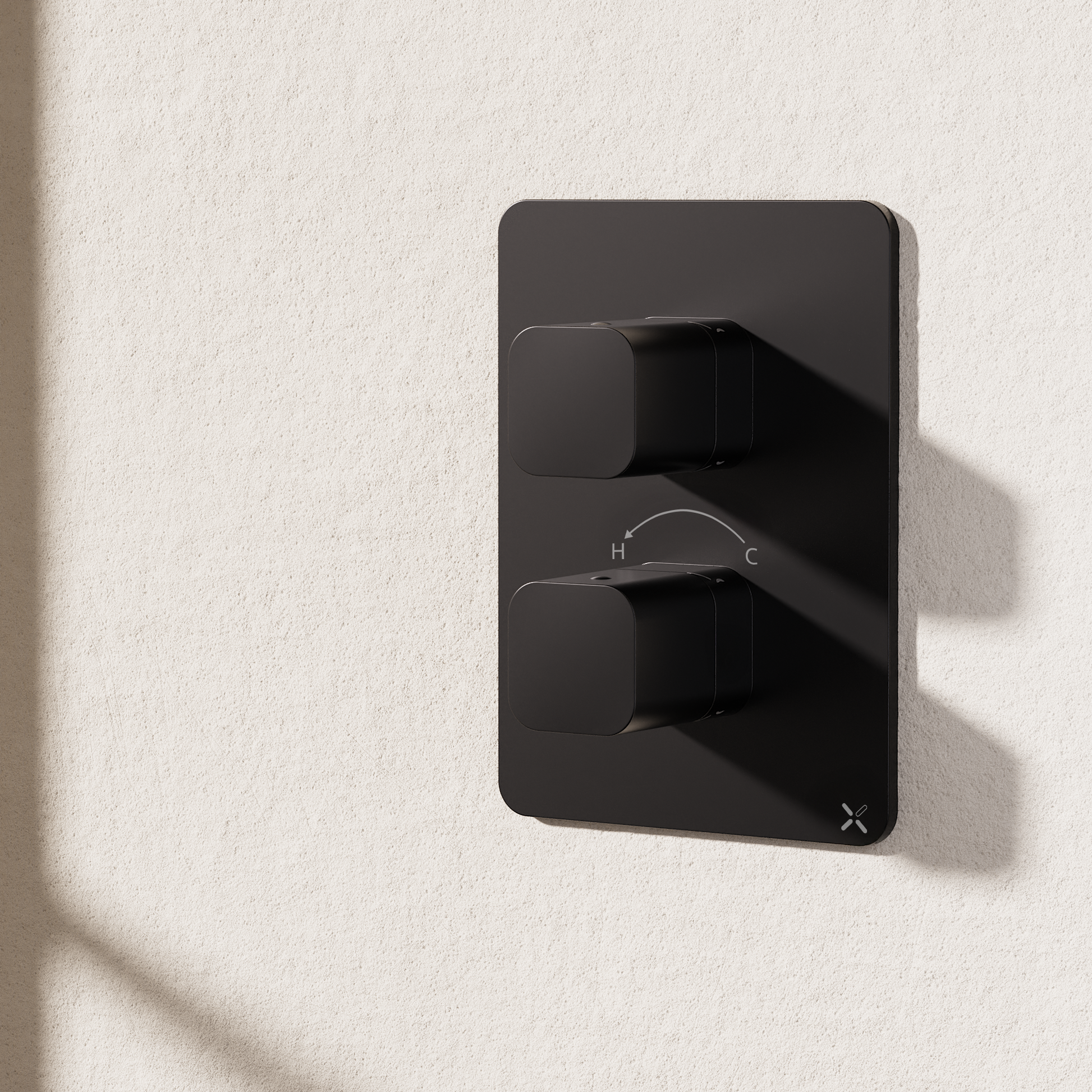 Crossbox Glide II 2 Outlet Trim & Levers