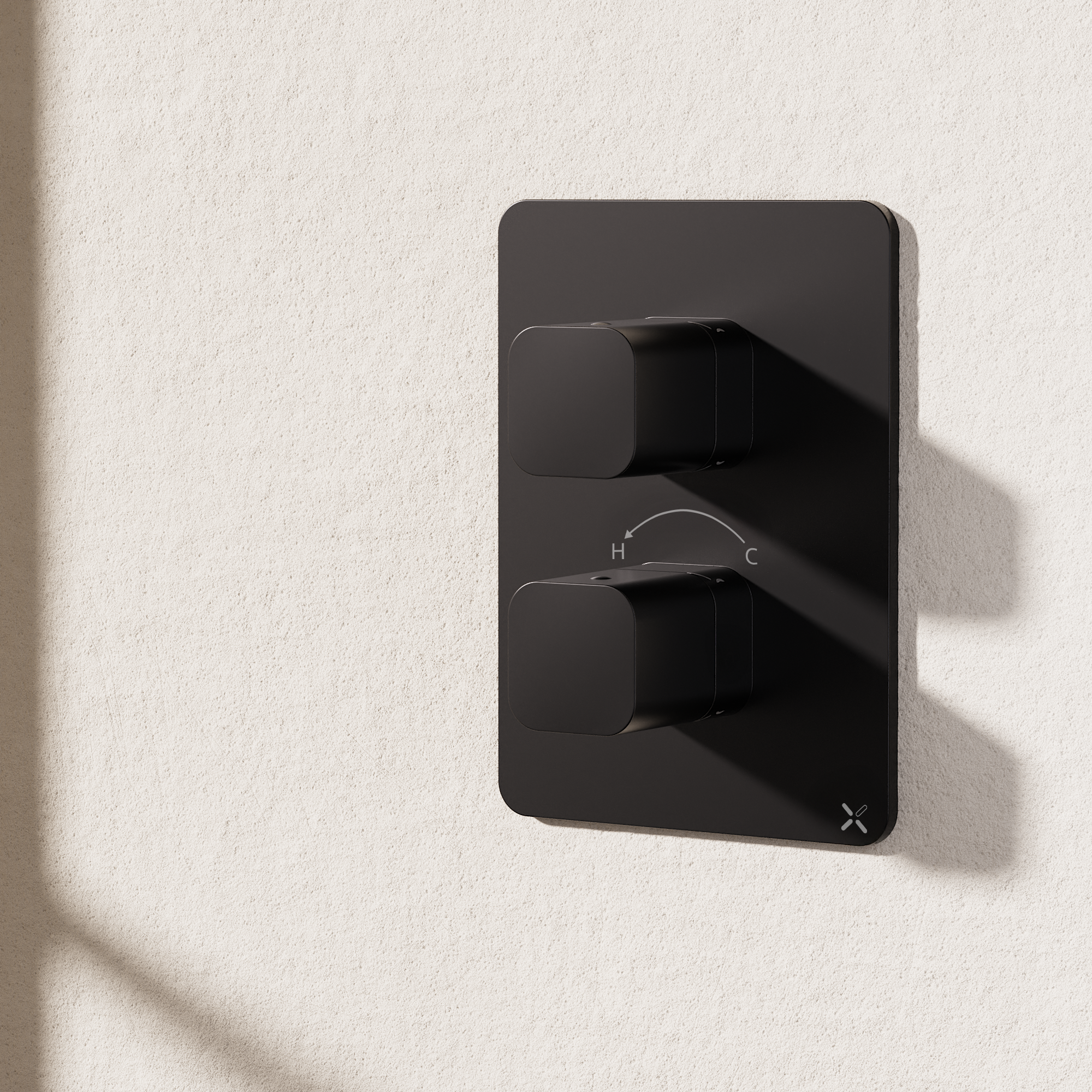 Crossbox Glide II 2 Outlet Trim & Levers