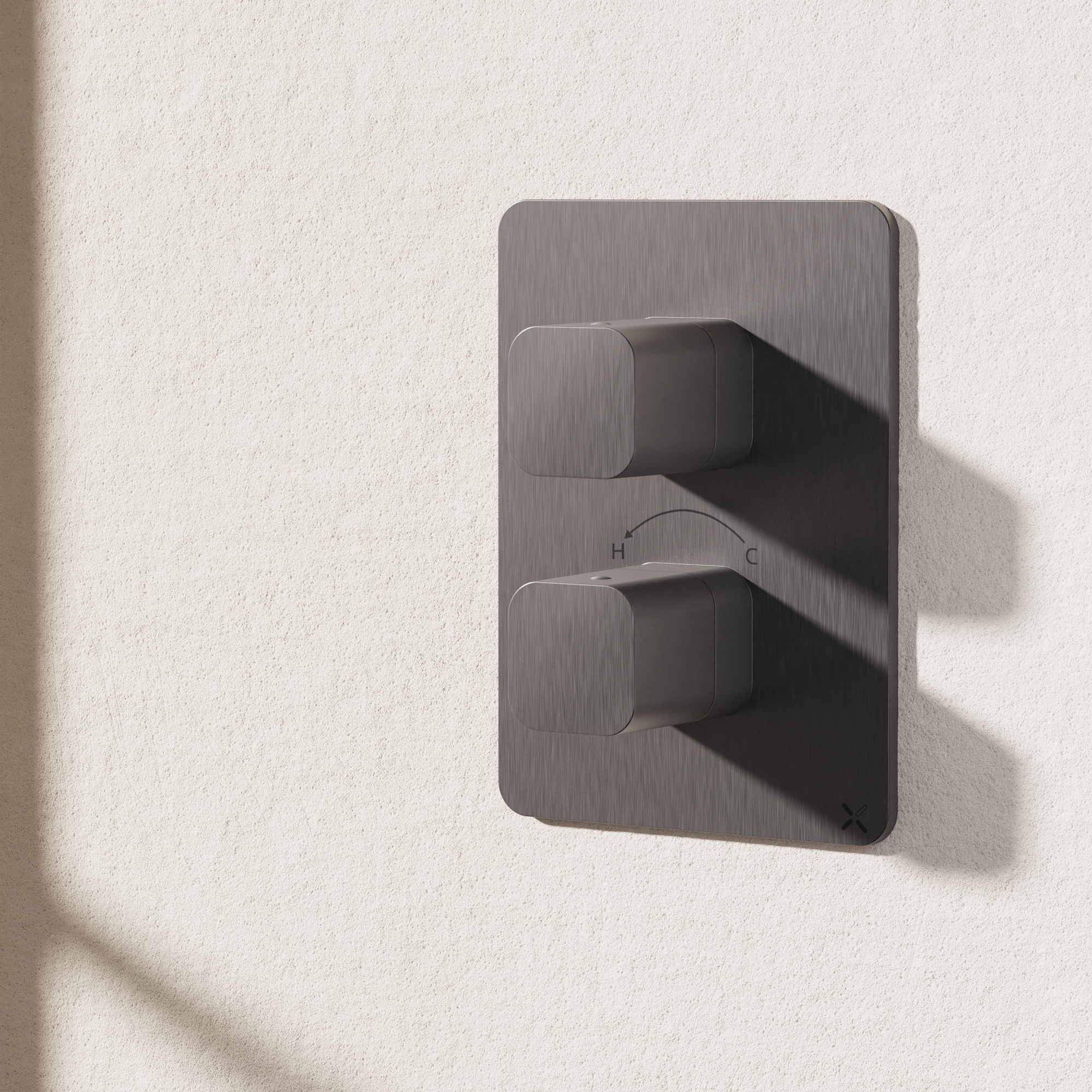 Crossbox Glide II 2 Outlet Trim & Levers