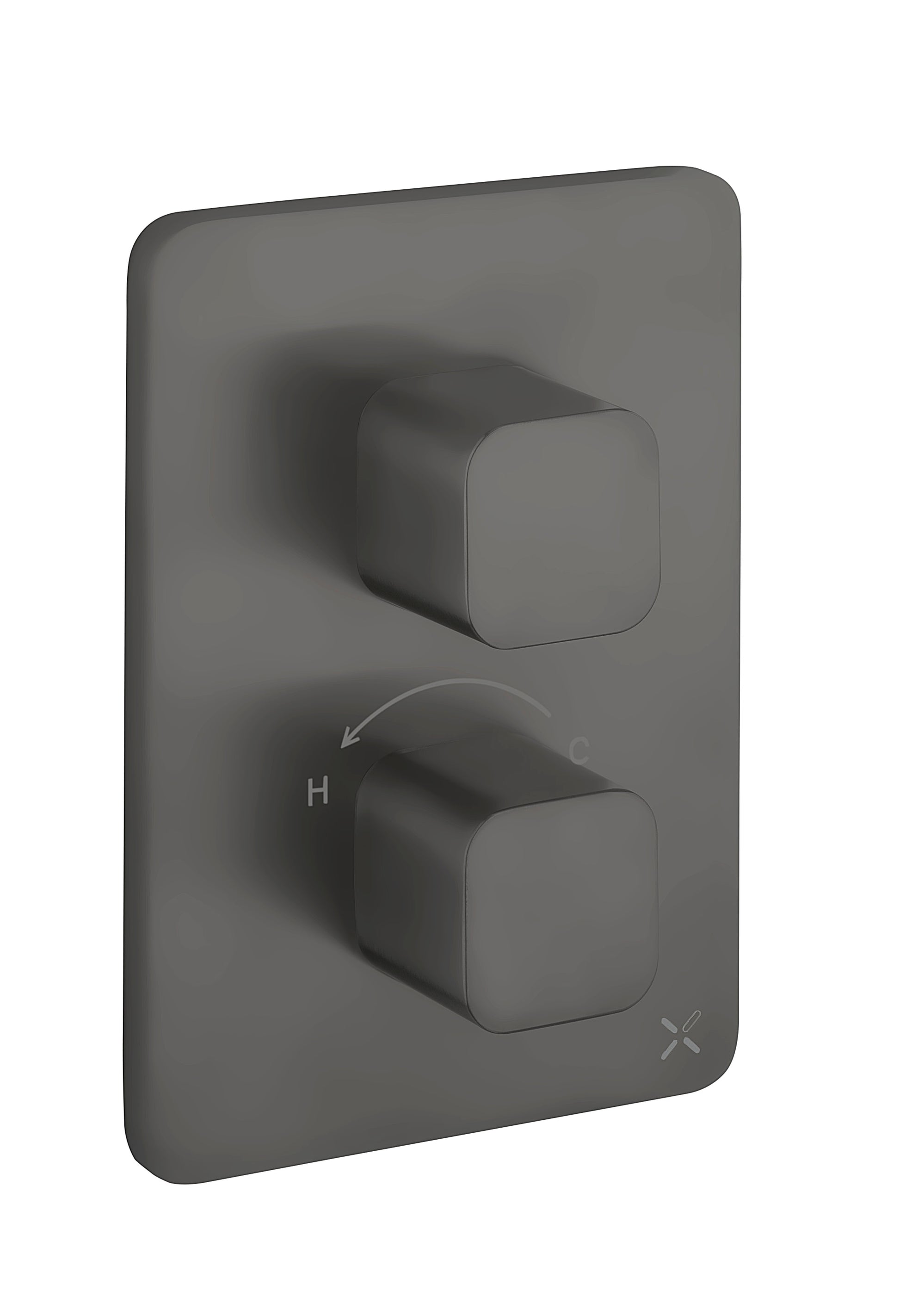 Crossbox Glide II 2 Outlet Trim & Levers