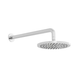 Atmosphere Air-injected Round 200mm Shower Head with Arm Chrome