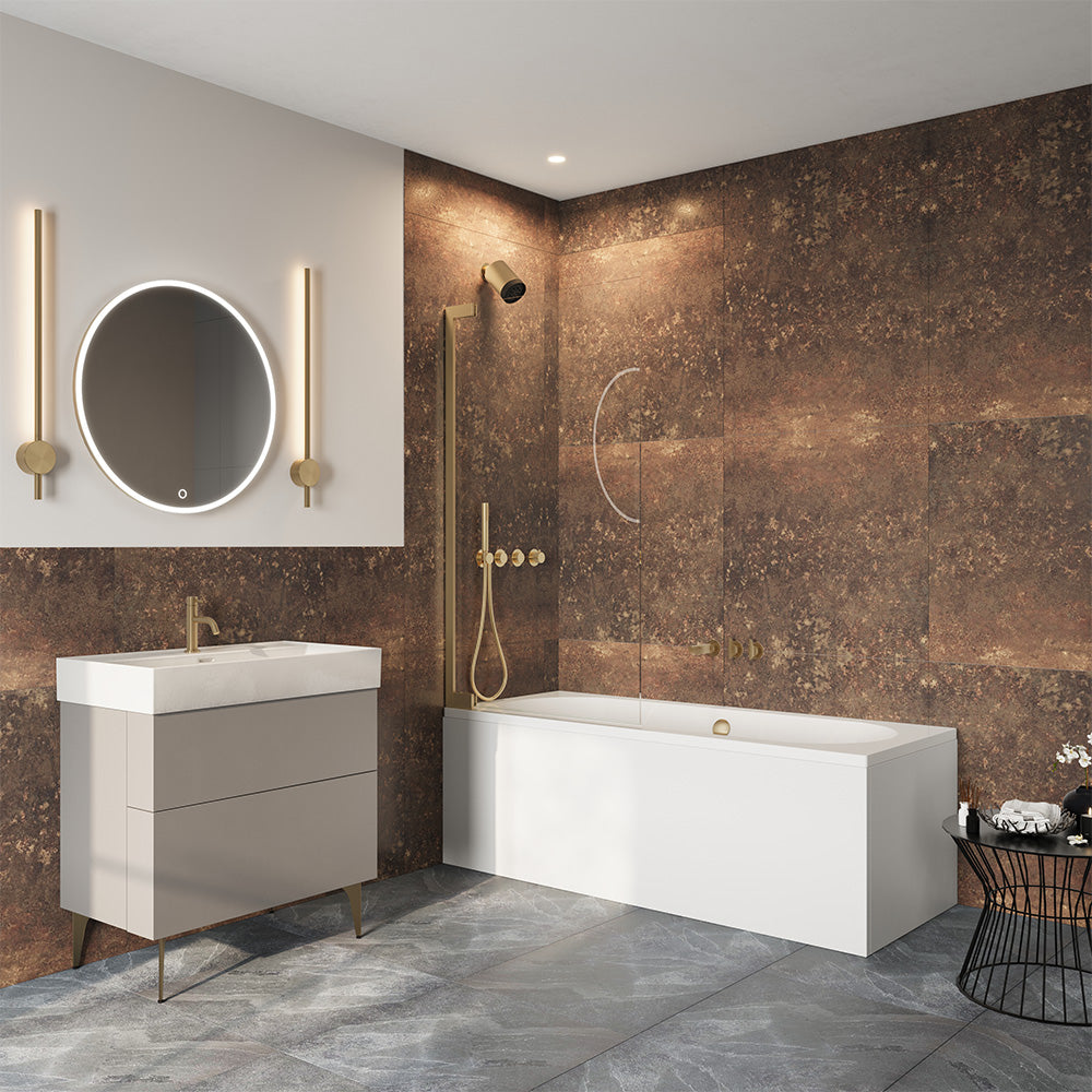 Asura 8mm Hinged Bath Screen