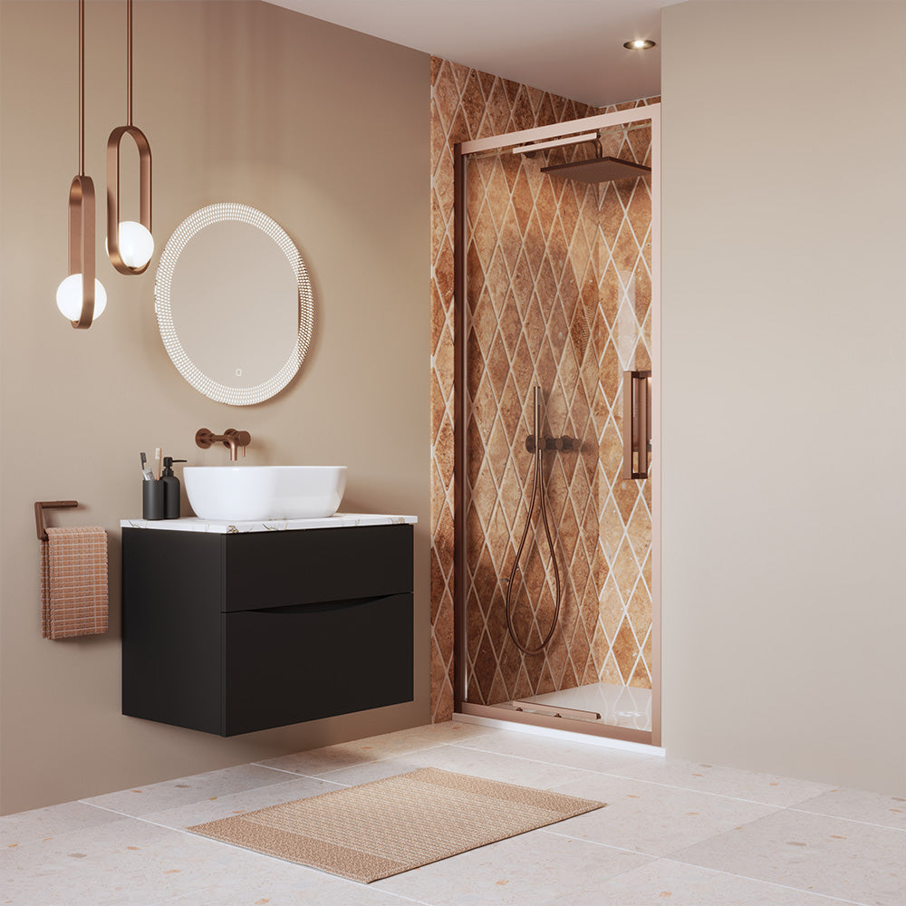 Crosswater Asura 8 Infold Door 900 with 900 Side Panel