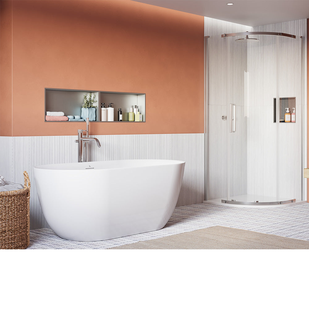 Asura 8mm Quadrant Single Door A Fixed Panels