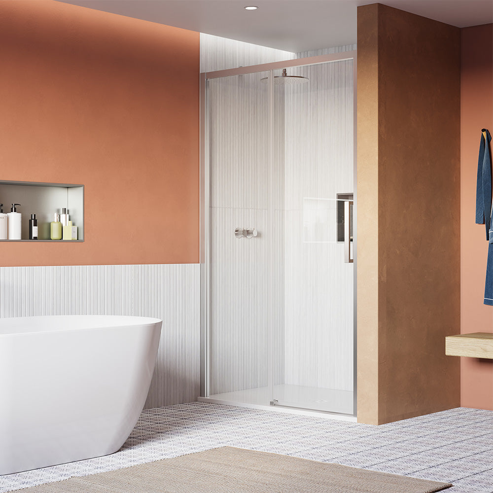 Crosswater Asura 8 Single Sliding Door with Side Panel