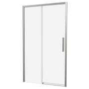 Crosswater Asura 8 Single Sliding Door 1300 with 900 Side Panel Brushed
