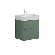 Crosswater Avenue 600mm Two Drawer Vanity with 3TH Ceramic Basin