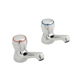 Astra Basin Pillar Taps CD Valve 1/2" Chrome