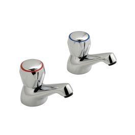Astra Bath Pillar Taps CD Valve Chrome