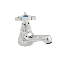 Astra Basin Pillar Tap CD Valve Cold Only 1/2" with Cross Handle Chrome