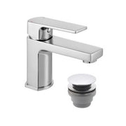 Ekko Mini Mono Basin Mixer + Push Basin Waste Chrome