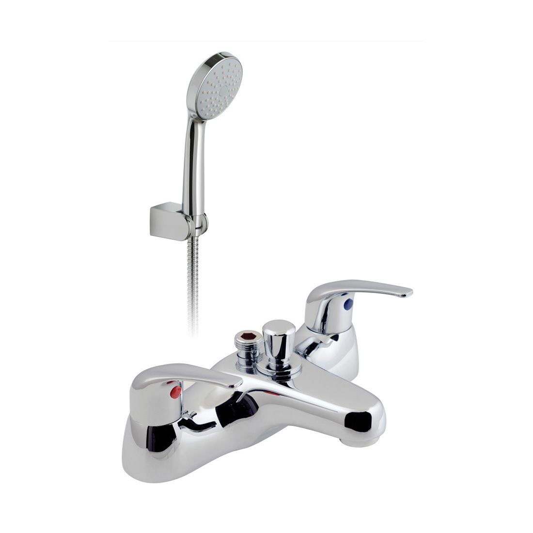 Matrix Deck Mounted Bath Shower Mixer + Shower Kit