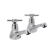 Vecta Basin Pillar Taps Chrome